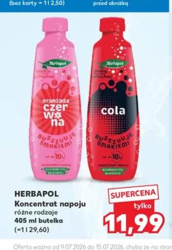 Koncentrat napoju Herbapol cola +1 wariant