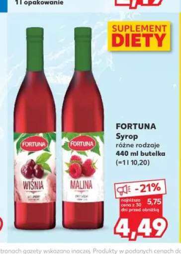 Syrop Fortuna wiśnia +1 wariant