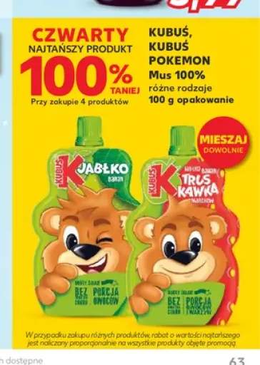 Mus Kubuś Jabłko Banan +1 wariant