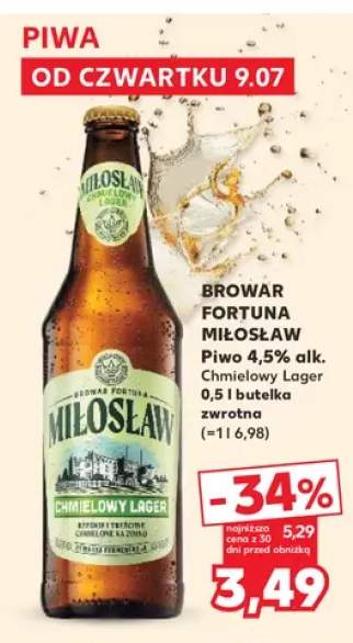 Piwo Miłosław Chmielowy Lager
