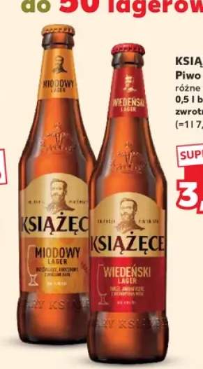Piwo Książęce Miodowy Lager +1 wariant