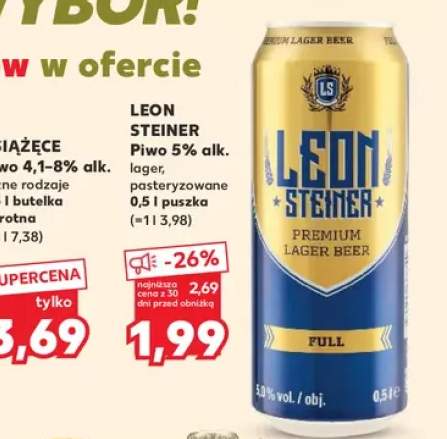 Piwo Leon Steiner Premium Lager
