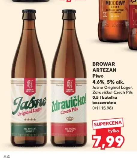Piwo Jasne Original Lager Browar Artezan +1 wariant