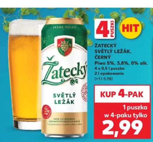 Piwo Žatecký Světlý Ležák 4-pak +2 warianty