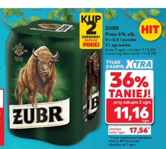 Piwo Żubr 4-pak