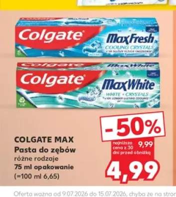 Pasta do zębów Colgate Max Fresh Cooling Crystals +1 wariant