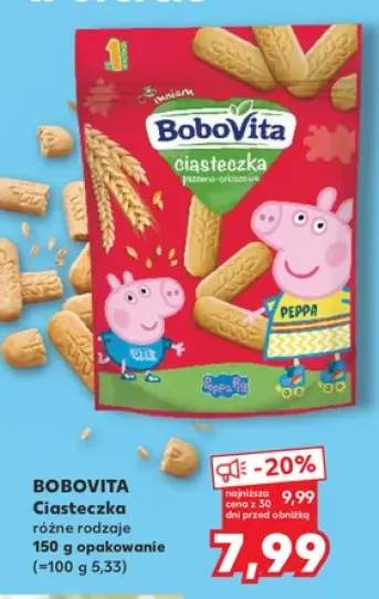 Ciasteczka pszenno-orkiszowe BoboVita Peppa Pig