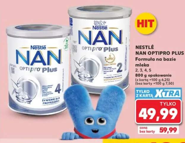 Formuła na bazie mleka Nestlé NAN Optipro Plus 3 +3 warianty