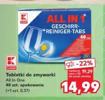 Tabletki do zmywarki K-Classic All In One