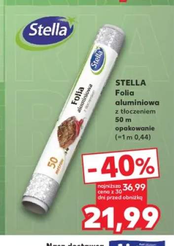 Folia aluminiowa z tłoczeniem Stella 50 m