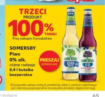 Piwo bezalkoholowe Somersby Apple +1 wariant