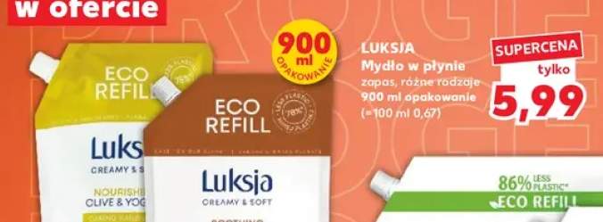 Mydło w płynie zapas Luksja Creamy & Soft Olive & Yogurt +1 wariant