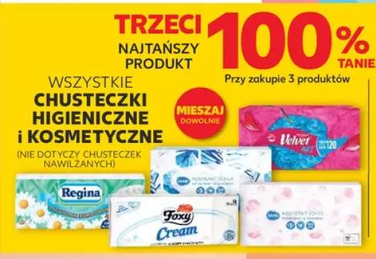 Chusteczki higieniczne i kosmetyczne +3 warianty