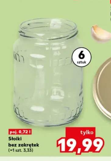 Słoiki bez zakrętek 6-pak 0,72 l