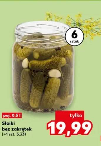 Słoiki bez zakrętek 6-pak 0,5 l