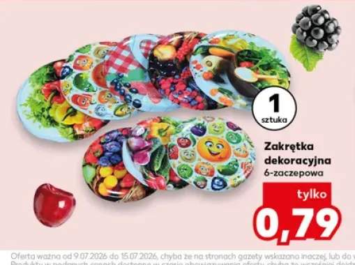 Zakrętka dekoracyjna 6-zaczepowa