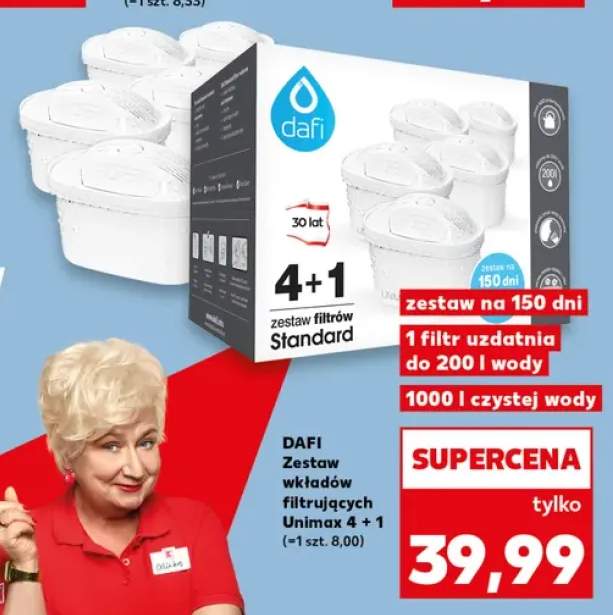 Zestaw wkładów filtrujących DAFI Unimax 5-pak