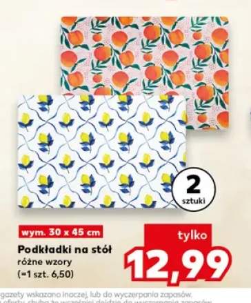 Podkładki na stół 30x45 cm 2-pak