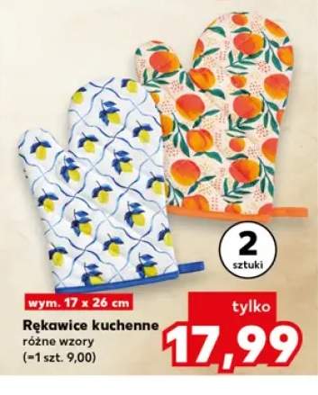 Rękawice kuchenne 17x26 cm 2-pak