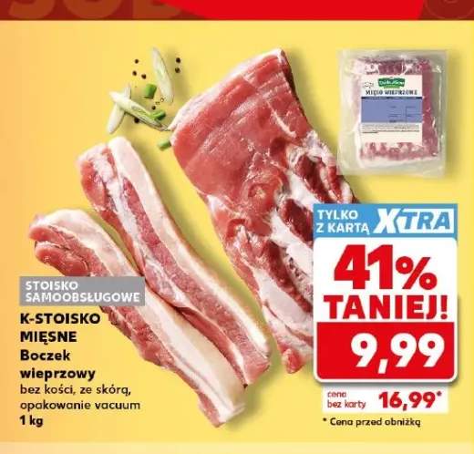 Boczek wieprzowy bez kości ze skórą K-Stoisko Mięsne