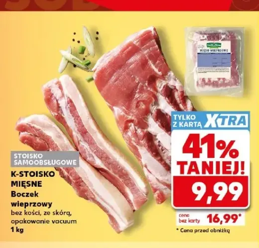 Boczek wieprzowy bez kości ze skórą K-Stoisko Mięsne