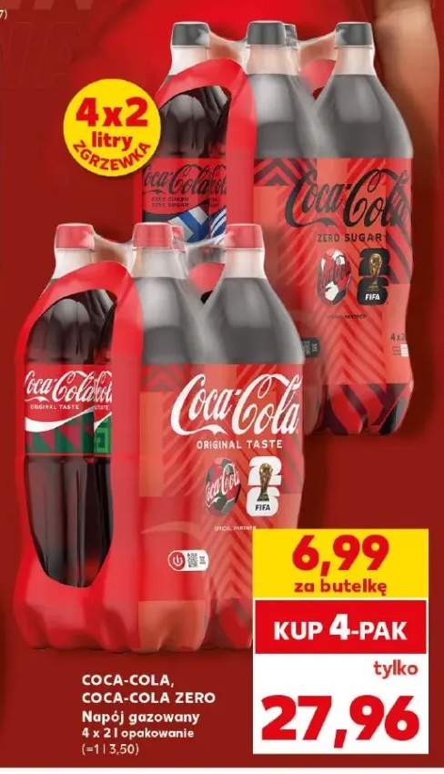 Napój gazowany Coca-Cola Original Taste 4-pak +1 wariant