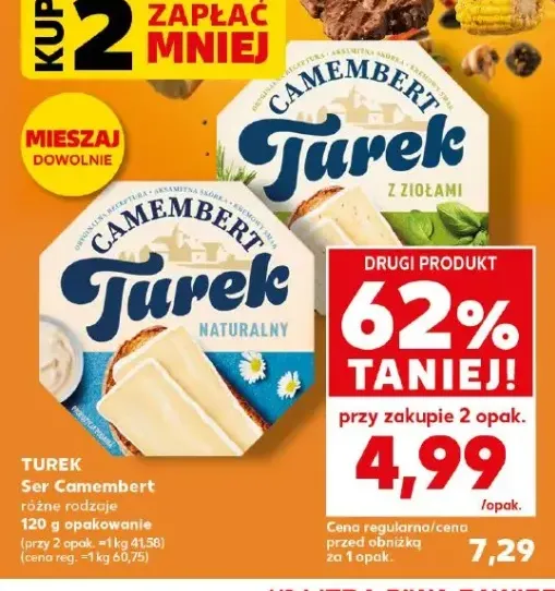 Ser Camembert Turek naturalny +1 wariant
