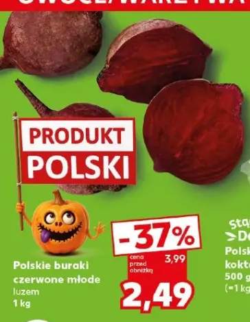 Buraki czerwone młode polskie