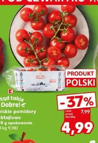 Pomidory koktajlowe polskie