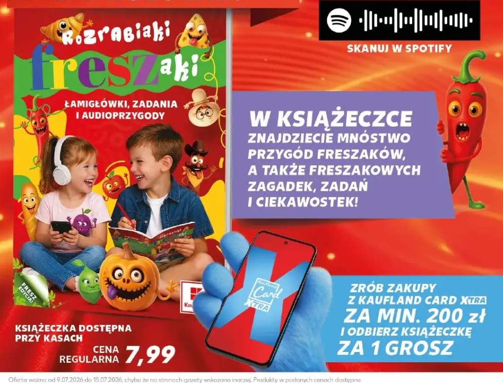 Książeczka Rozrabiaki Freszaki Łamigłówki zadania i audioprzygody