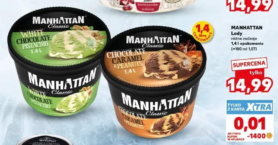 Lody White Chocolate Pistachio Manhattan +1 wariant