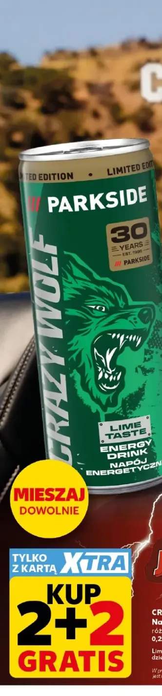 Napój energetyzujący Crazy Wolf Parkside Lime Taste