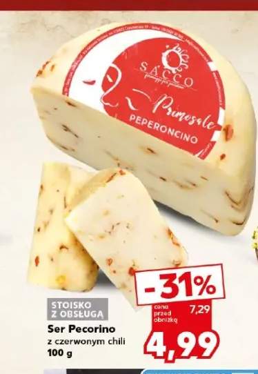 Ser Pecorino z czerwonym chili