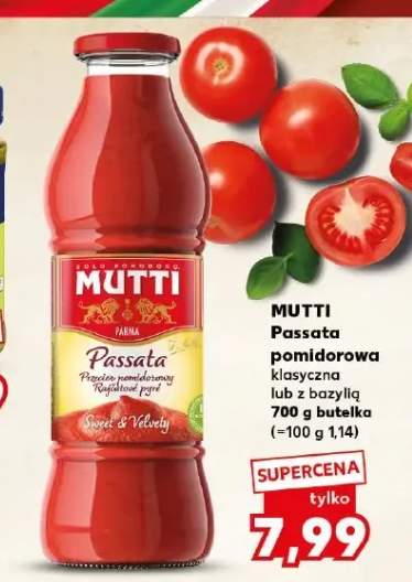 Passata pomidorowa Mutti klasyczna +1 wariant