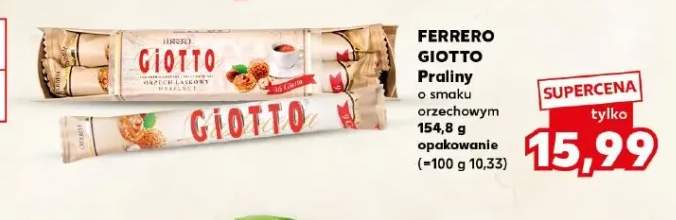 Praliny Ferrero Giotto o smaku orzechowym