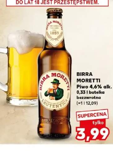 Piwo Birra Moretti L'Autentica