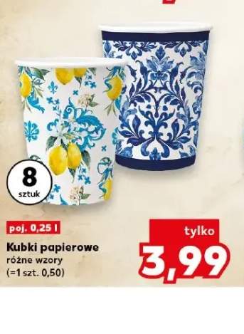 Kubki papierowe 0,25 l