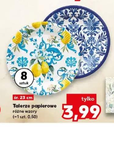 Talerze papierowe śr. 23 cm