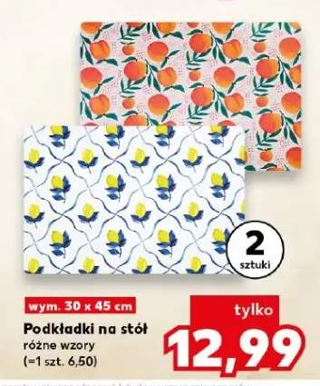 Podkładki na stół 2-pak 30x45 cm