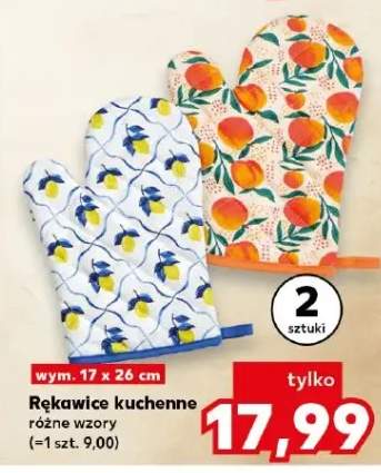 Rękawice kuchenne 2-pak 17x26 cm
