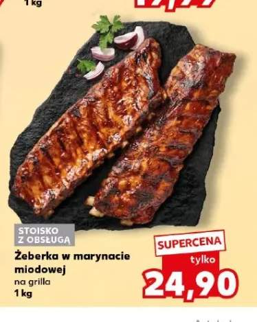 Żeberka w marynacie miodowej na grilla