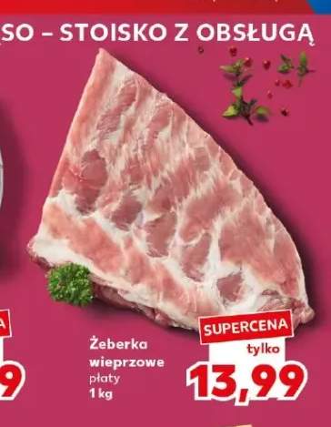 Żeberka wieprzowe płaty