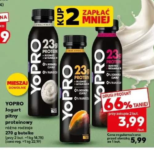 Jogurt pitny proteinowy YoPro stracciatella +2 warianty