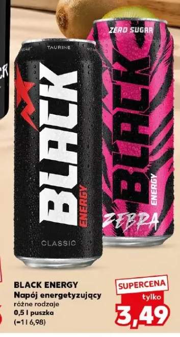 Napój energetyzujący Black Energy Zebra +1 wariant