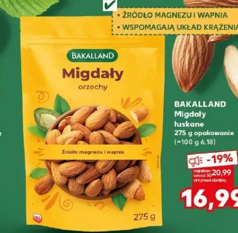 Migdały łuskane Bakalland