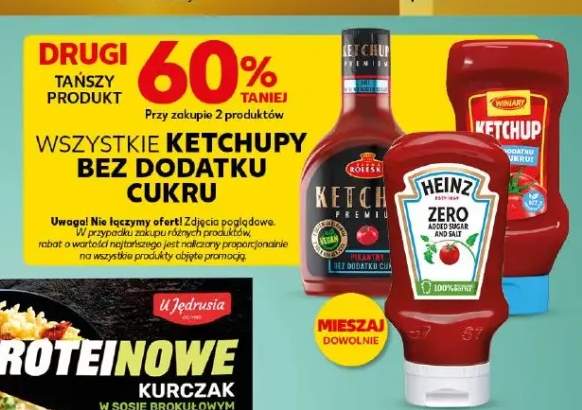 Ketchupy bez dodatku cukru +3 warianty