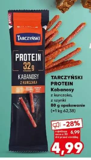 Kabanosy z kurczaka Tarczyński Protein +1 wariant