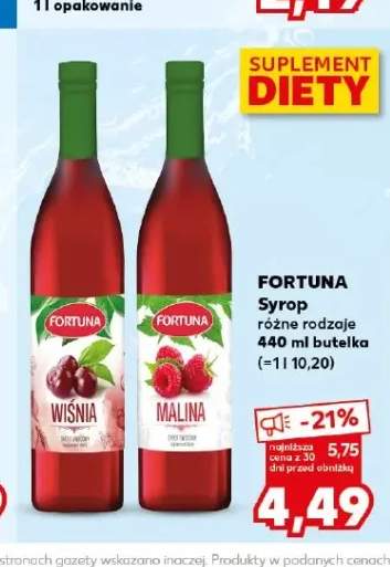 Syrop Wiśnia Fortuna +1 wariant