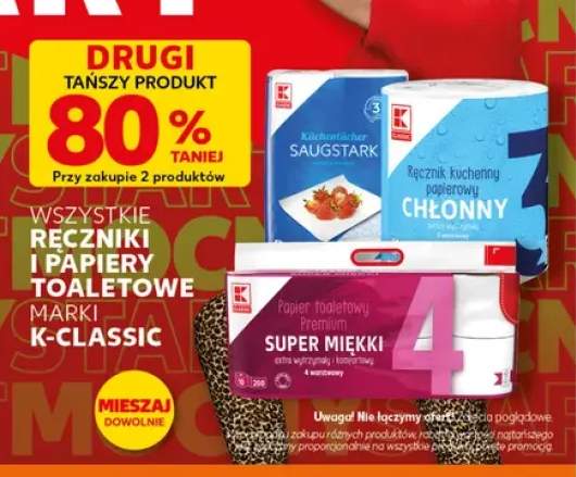 Ręczniki i papiery toaletowe K-Classic +3 warianty