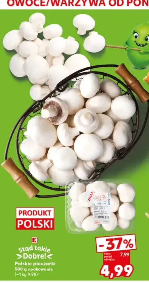 Pieczarki świeże białe Stąd takie Dobre!